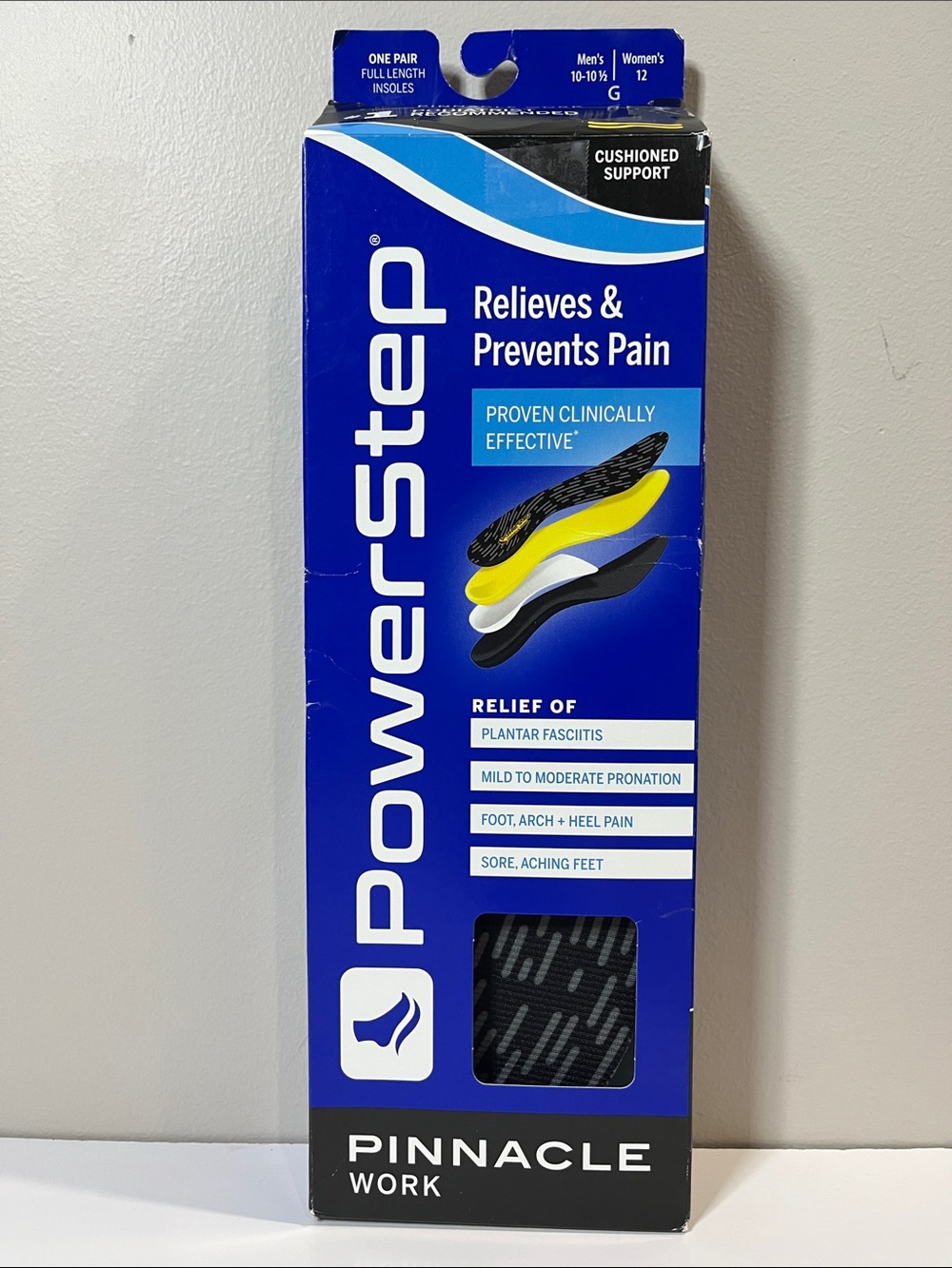 NWT Premium Dual-Layer Cushion Insoles Size 10-10.5 Men & 12 Women - Picture 7 of 13